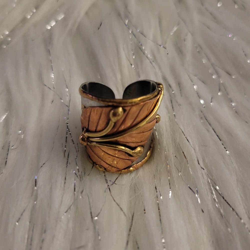 Anju Mixed Metal Cuff Ring